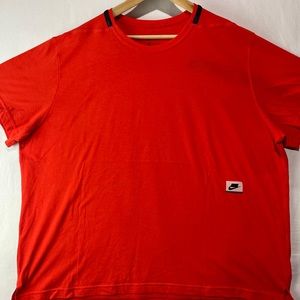 Nike Sports Dri-Fit Sportswear T-shirt Red Short Sleeve Men Size XXL Worn Flaws.